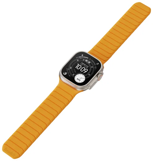 Buddi Fuse Magnetic Apple Watch Bandje 1-11/SE/Ultra 49/46/45/44MM Geel afbeelding 16