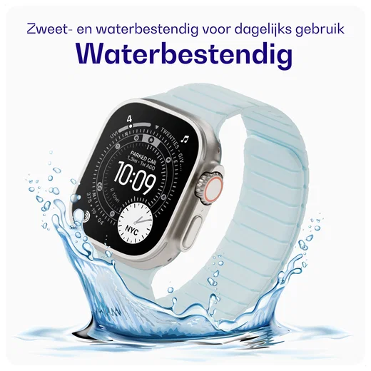 Buddi Fuse Magnetic Apple Watch Bandje 1-11/SE/Ultra 49/46/45/44MM Lichtblauw afbeelding 4