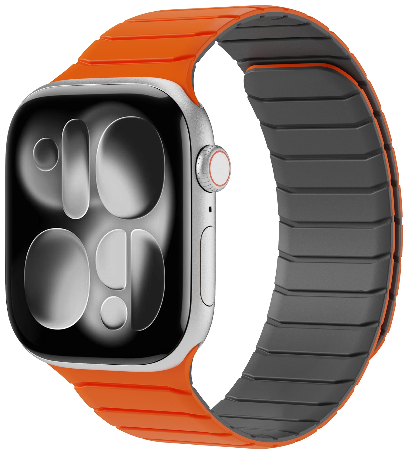 Buddi Fuse Magnetic Apple Watch Bandje 1-11/SE/Ultra 49/46/45/44MM Oranje afbeelding 1