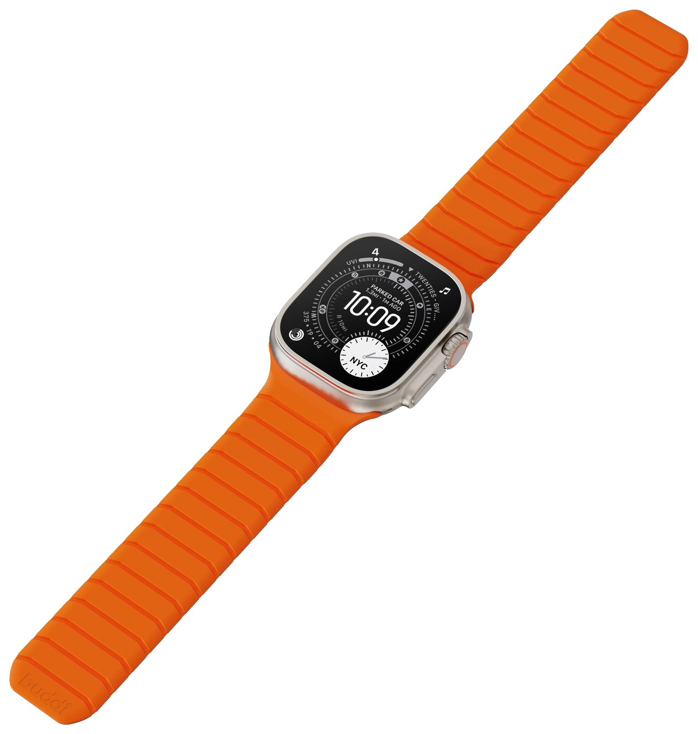 Buddi Fuse Magnetic Apple Watch Bandje 1-11/SE/Ultra 49/46/45/44MM Oranje afbeelding 16