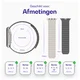 Buddi Fuse Magnetic Apple Watch Bandje 1-11/SE/Ultra 49/46/45/44MM Sterrenlicht afbeelding 7
