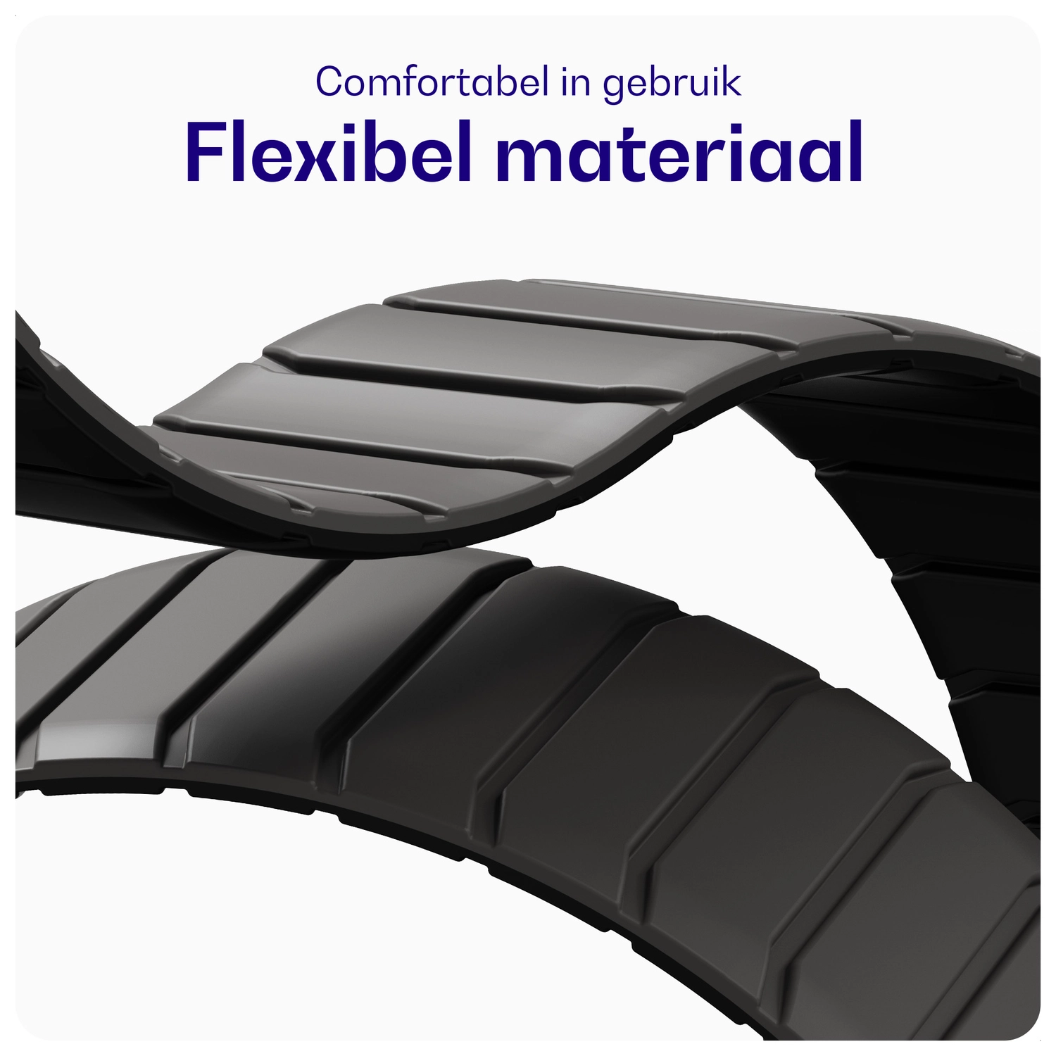 Buddi Fuse Magnetic Apple Watch Bandje 1-11/SE/Ultra 49/46/45/44MM Grijs afbeelding 6