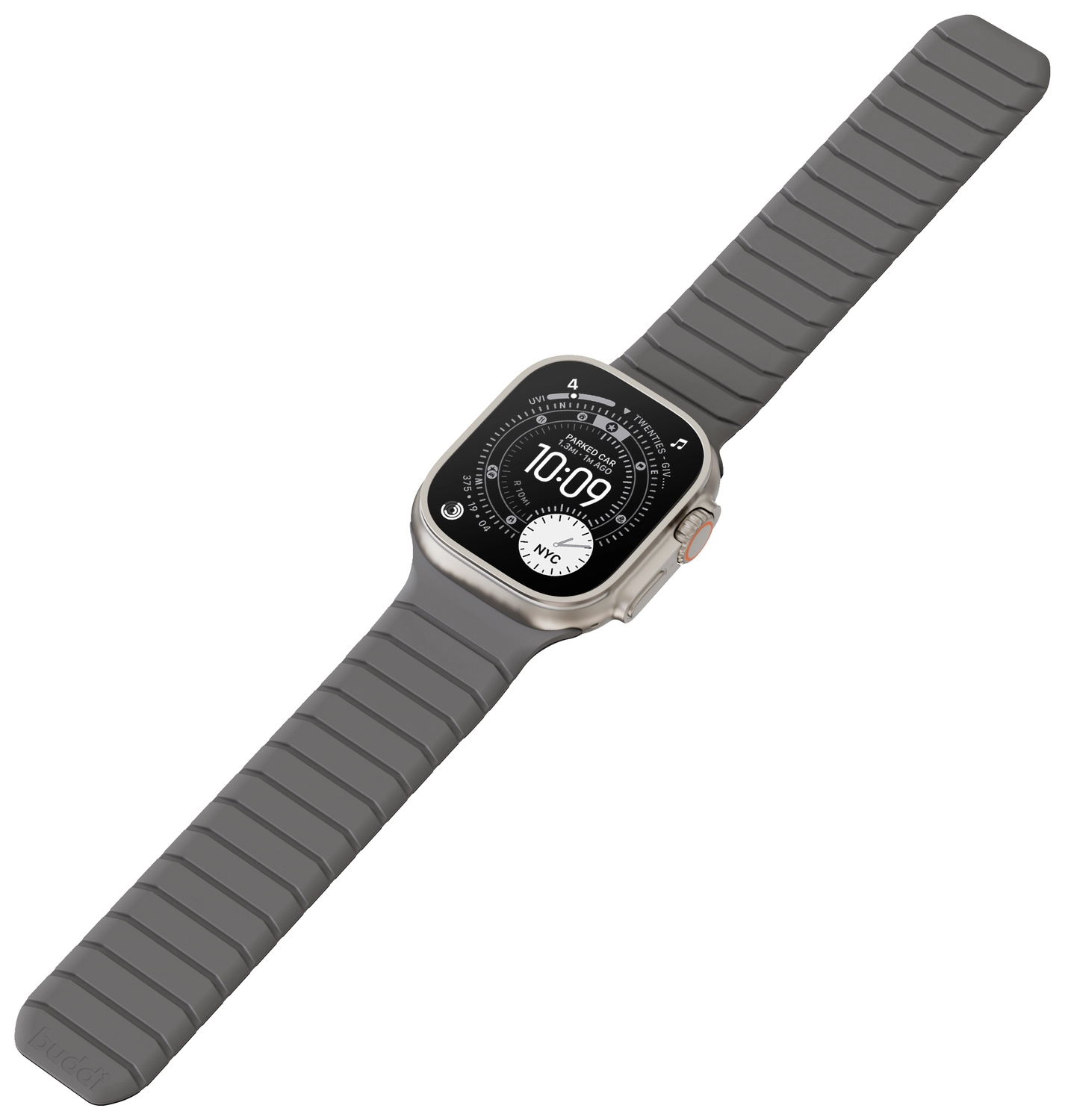 Buddi Fuse Magnetic Apple Watch Bandje 1-11/SE/Ultra 49/46/45/44MM Grijs afbeelding 16