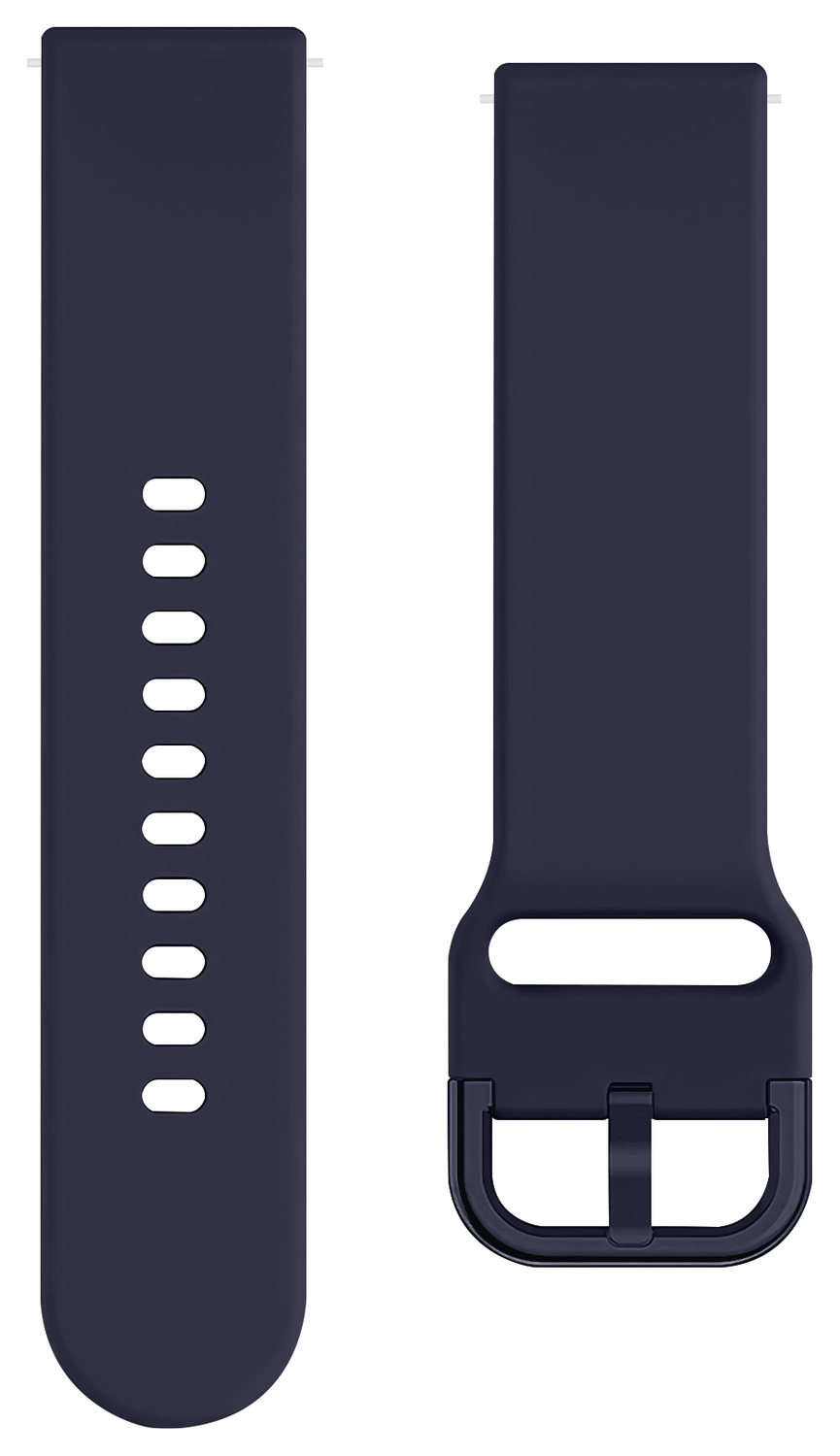 SBG Universeel Smartwatch / Horloge Bandje - Siliconen - 20MM - Midnight Blue afbeelding 8