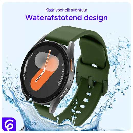 SBG Universeel Smartwatch / Horloge Bandje - Siliconen - 20MM - Groen afbeelding 6