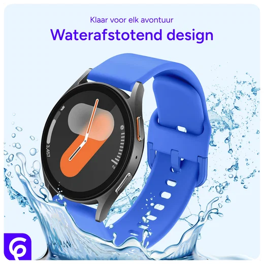 SBG Universeel Smartwatch / Horloge Bandje - Siliconen - 20MM - Blauw afbeelding 5