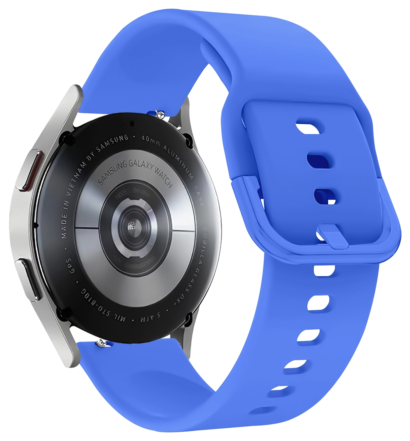 SBG Universeel Smartwatch / Horloge Bandje - Siliconen - 20MM - Blauw afbeelding 9