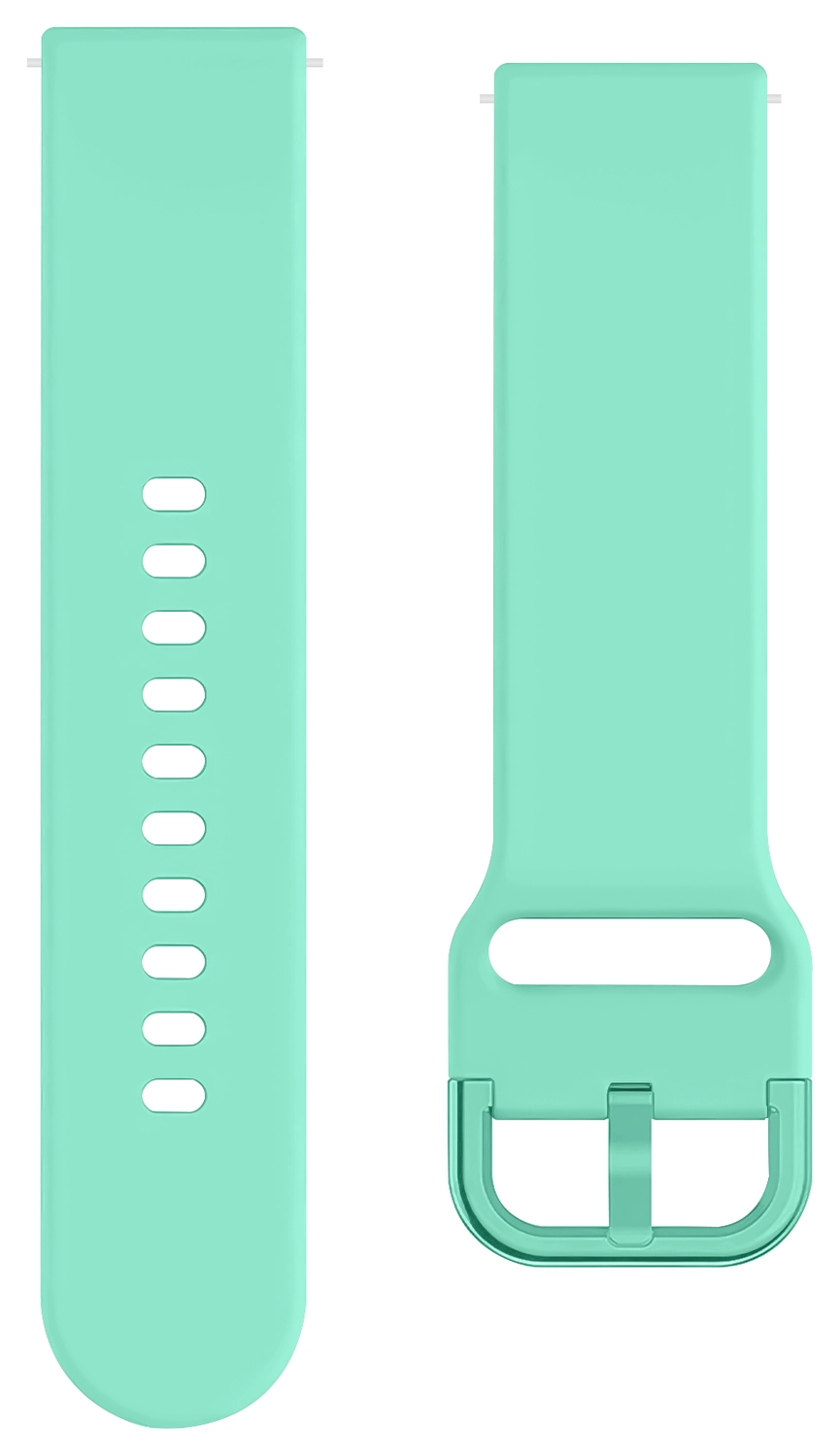 SBG Universeel Smartwatch / Horloge Bandje - Siliconen - 20MM - Mint Groen afbeelding 8
