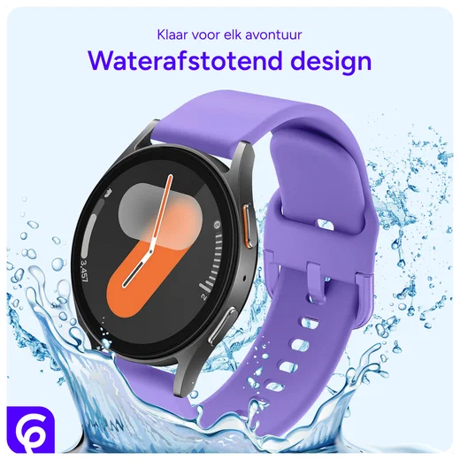 SBG Universeel Smartwatch / Horloge Bandje - Siliconen - 20MM - Lila afbeelding 6