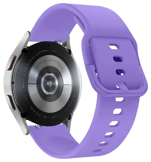 SBG Universeel Smartwatch / Horloge Bandje - Siliconen - 20MM - Lila afbeelding 9