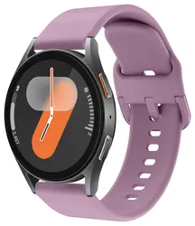 SBG Universeel Smartwatch / Horloge Bandje - Siliconen - 20MM - Paars afbeelding