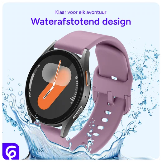 SBG Universeel Smartwatch / Horloge Bandje - Siliconen - 20MM - Paars afbeelding 6