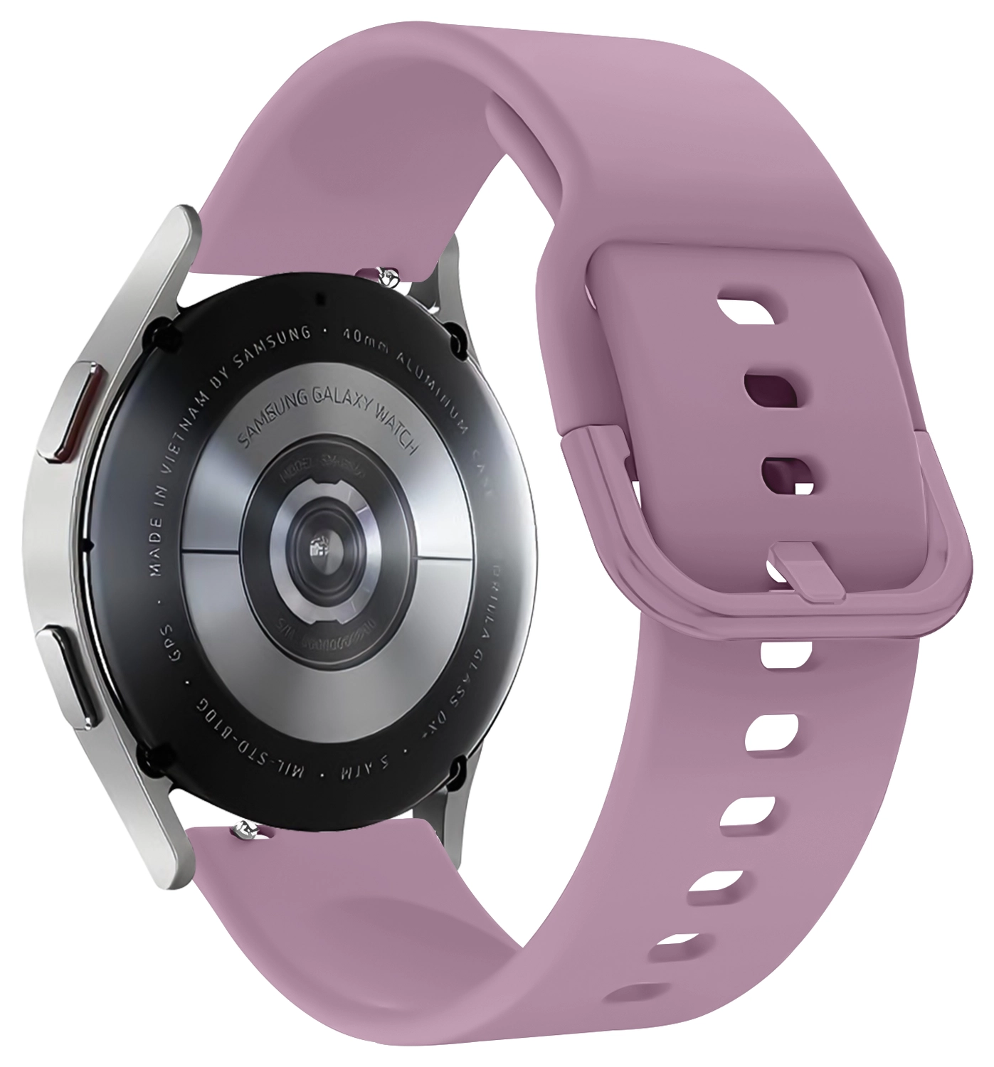 SBG Universeel Smartwatch / Horloge Bandje - Siliconen - 20MM - Paars afbeelding 9