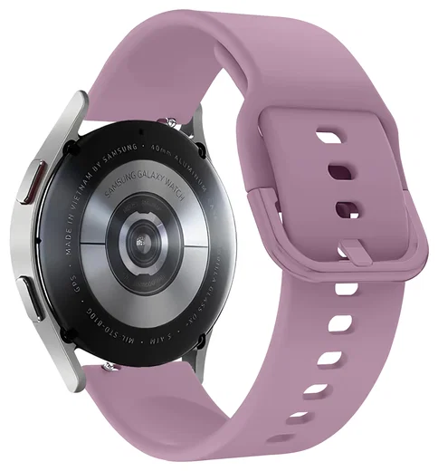 SBG Universeel Smartwatch / Horloge Bandje - Siliconen - 20MM - Paars afbeelding 9
