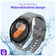 SBG Universeel Smartwatch / Horloge Bandje - Siliconen - 22MM - Grijs afbeelding 5