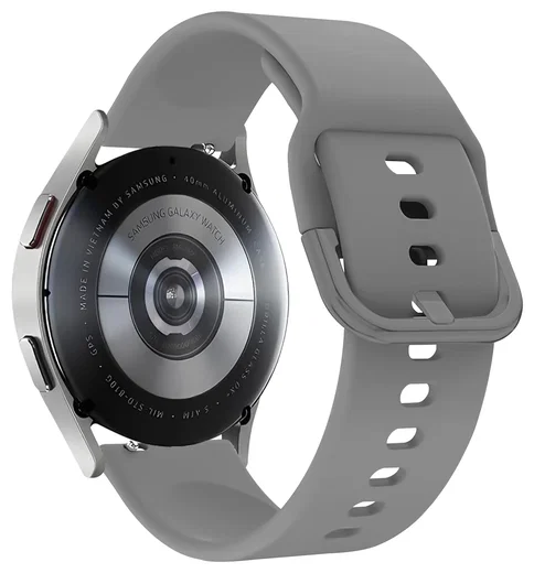 SBG Universeel Smartwatch / Horloge Bandje - Siliconen - 22MM - Grijs afbeelding 8