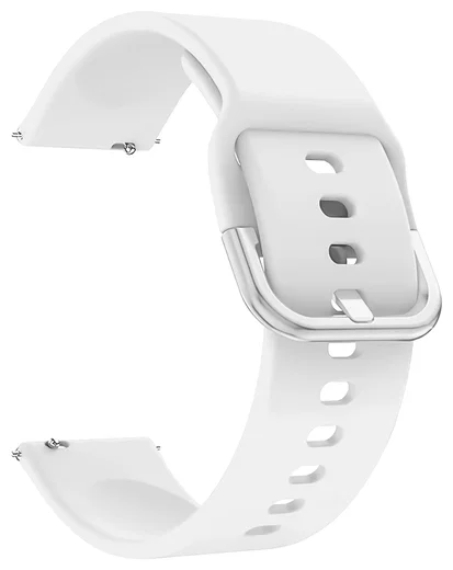 SBG Universeel Smartwatch / Horloge Bandje - Siliconen - 22MM - Wit afbeelding 6