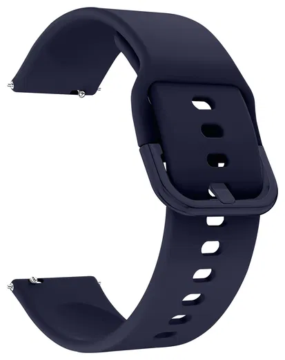 SBG Universeel Smartwatch / Horloge Bandje - Siliconen - 22MM - Midnight Blue afbeelding 7