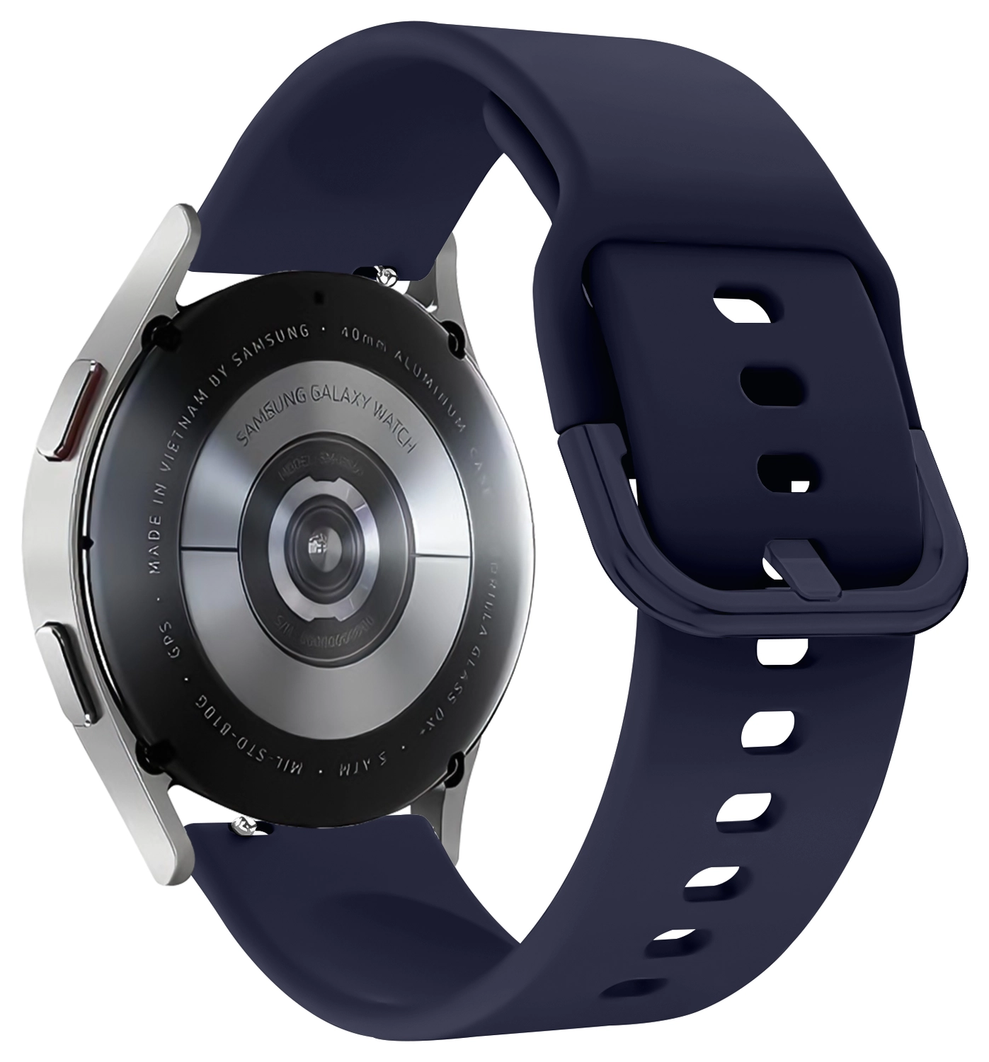 SBG Universeel Smartwatch / Horloge Bandje - Siliconen - 22MM - Midnight Blue afbeelding 9