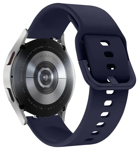 SBG Universeel Smartwatch / Horloge Bandje - Siliconen - 22MM - Midnight Blue afbeelding 9