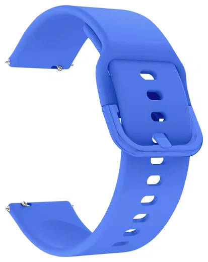 SBG Universeel Smartwatch / Horloge Bandje - Siliconen - 22MM - Blauw afbeelding 7