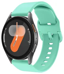 SBG Universeel Smartwatch / Horloge Bandje - Siliconen - 22MM - Mint Groen afbeelding