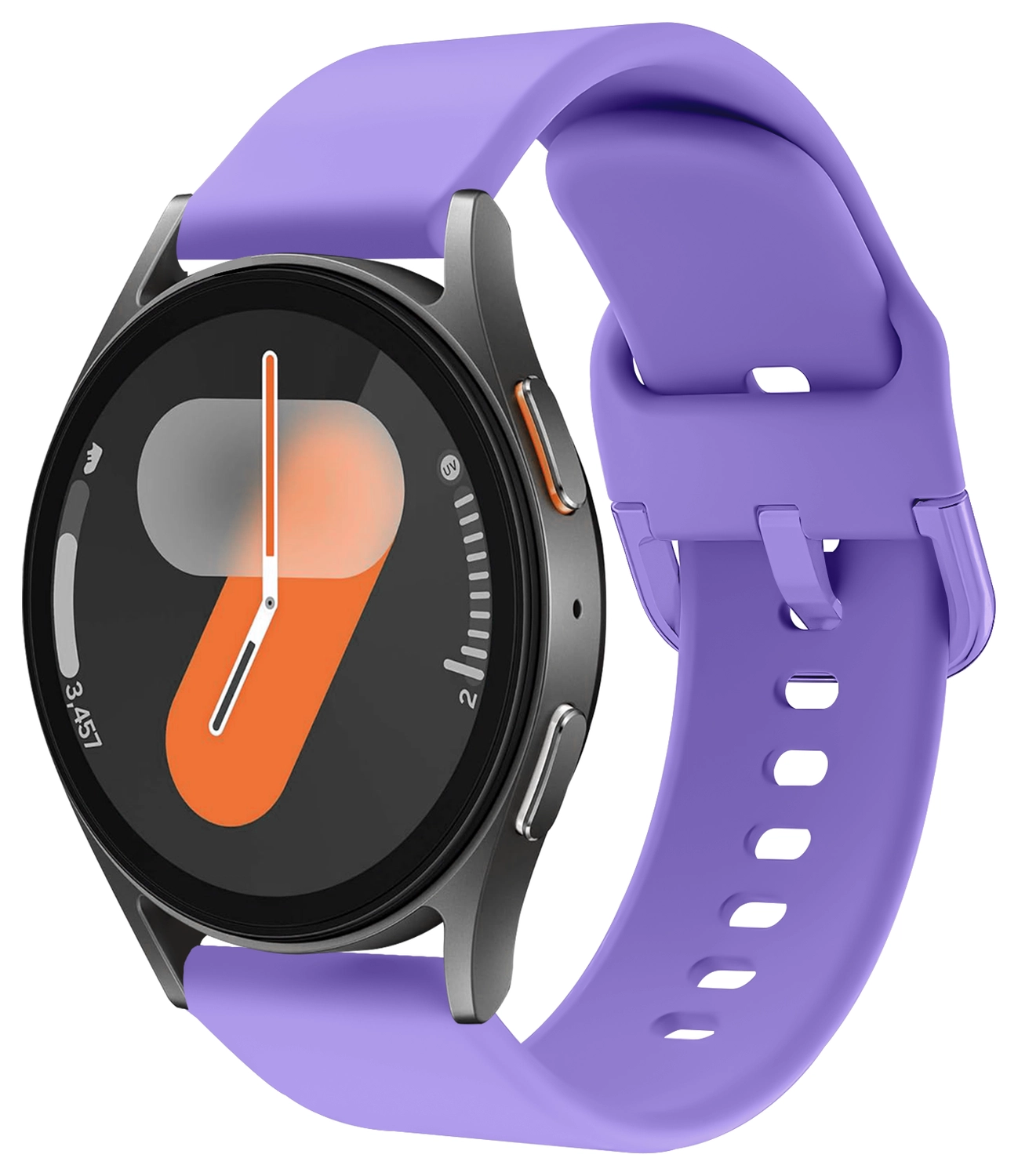 SBG Universeel Smartwatch / Horloge Bandje - Siliconen - 22MM - Lila afbeelding 1