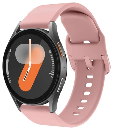 SBG Universeel Smartwatch / Horloge Bandje - Siliconen - 22MM - Licht Roze afbeelding 1