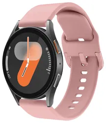SBG Universeel Smartwatch / Horloge Bandje - Siliconen - 22MM - Licht Roze afbeelding