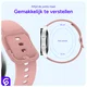 SBG Universeel Smartwatch / Horloge Bandje - Siliconen - 22MM - Licht Roze afbeelding 2