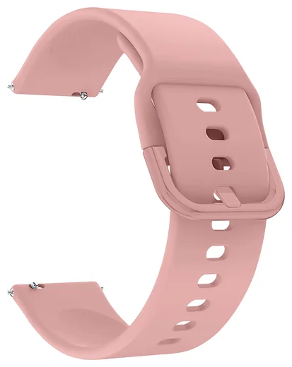 SBG Universeel Smartwatch / Horloge Bandje - Siliconen - 22MM - Licht Roze afbeelding 7