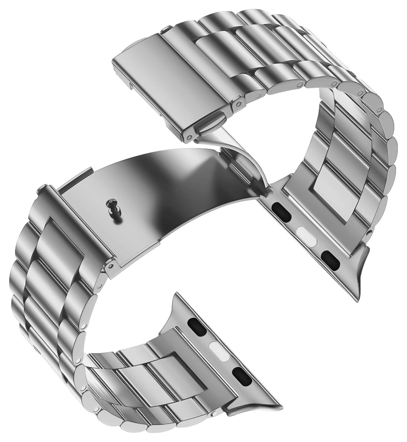 SBG RVS - Apple Watch Bandje - 1-11/SE - 38/40/41/42MM - Zilver afbeelding 7