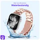 SBG RVS - Apple Watch Bandje - 1-11/SE - 38/40/41/42MM - Rose Goud afbeelding 3