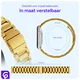 SBG RVS - Apple Watch Bandje - 1-11/SE - 38/40/41/42MM - Goud afbeelding 5