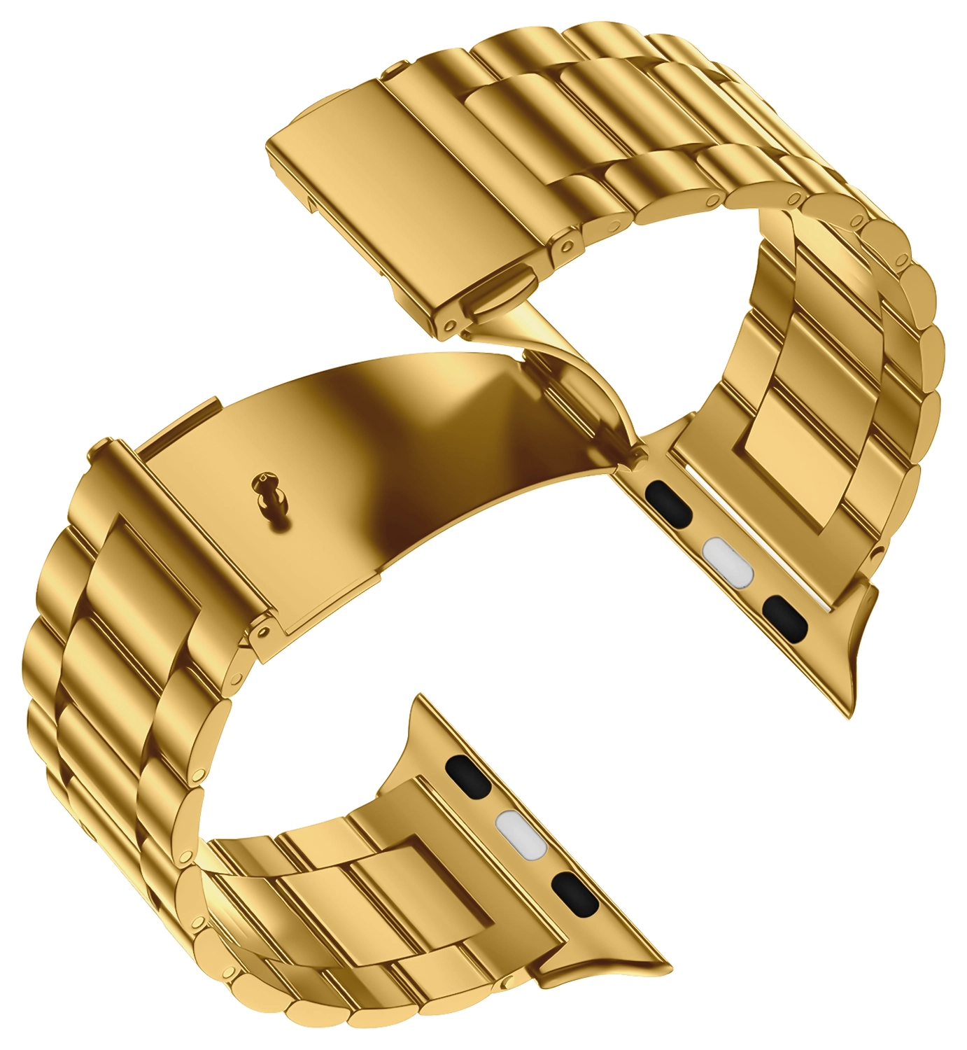 SBG RVS - Apple Watch Bandje - 1-11/SE - 38/40/41/42MM - Goud afbeelding 7