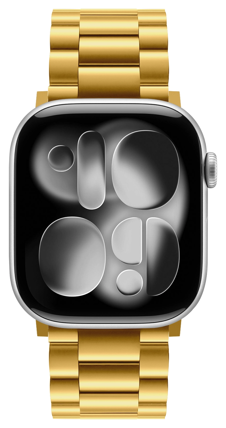 SBG RVS - Apple Watch Bandje - 1-11/SE - 38/40/41/42MM - Goud afbeelding 10