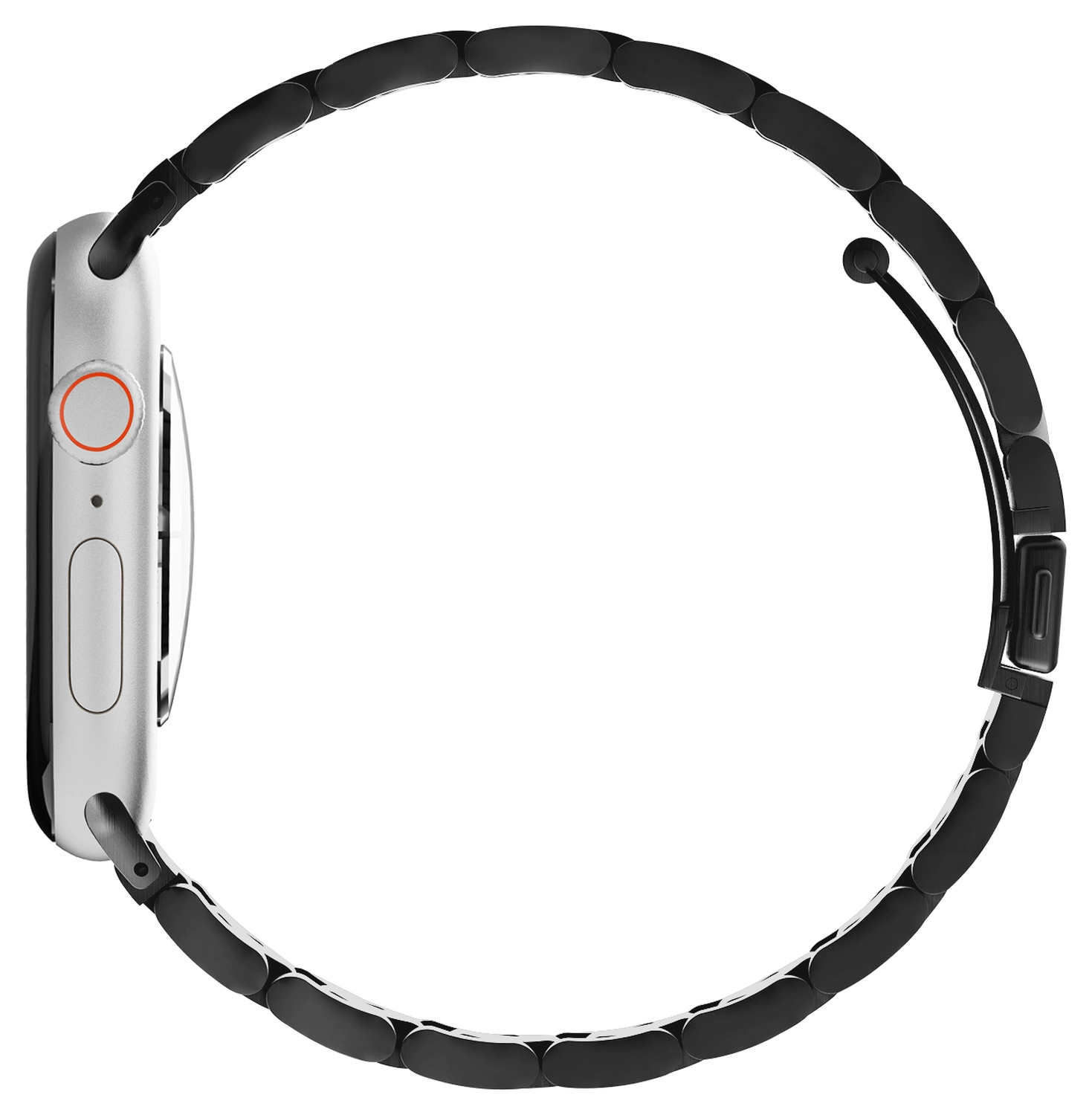 SBG RVS - Apple Watch Bandje - 1-11/SE - 38/40/41/42MM - Zwart afbeelding 9