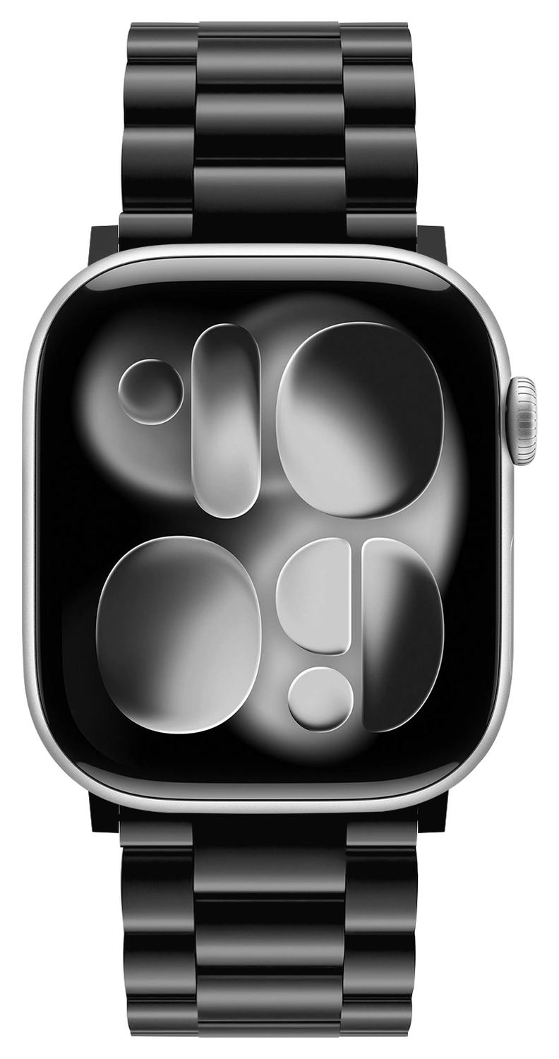 SBG RVS - Apple Watch Bandje - 1-11/SE - 38/40/41/42MM - Zwart afbeelding 10