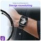 SBG RVS - Apple Watch Bandje - 1-11/SE - 38/40/41/42MM - Zwart afbeelding 2