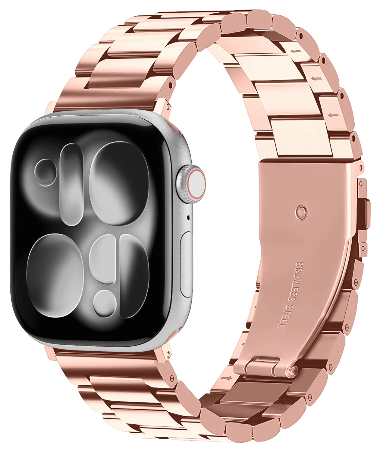 SBG RVS - Apple Watch Bandje - 1-11/SE/Ultra - 49/46/45/44/42MM - Rose Goud afbeelding 1