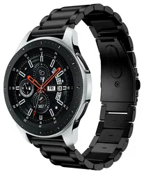 SBG RVS - Universeel Smartwatch / Horloge Bandje Schakels 20MM - Zwart afbeelding