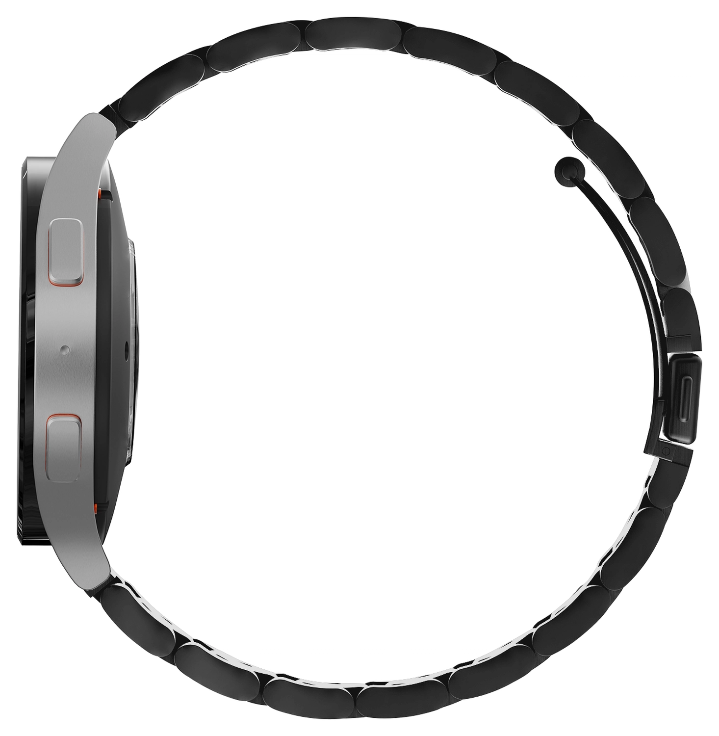 SBG RVS - Universeel Smartwatch / Horloge Bandje Schakels 20MM - Zwart afbeelding 10