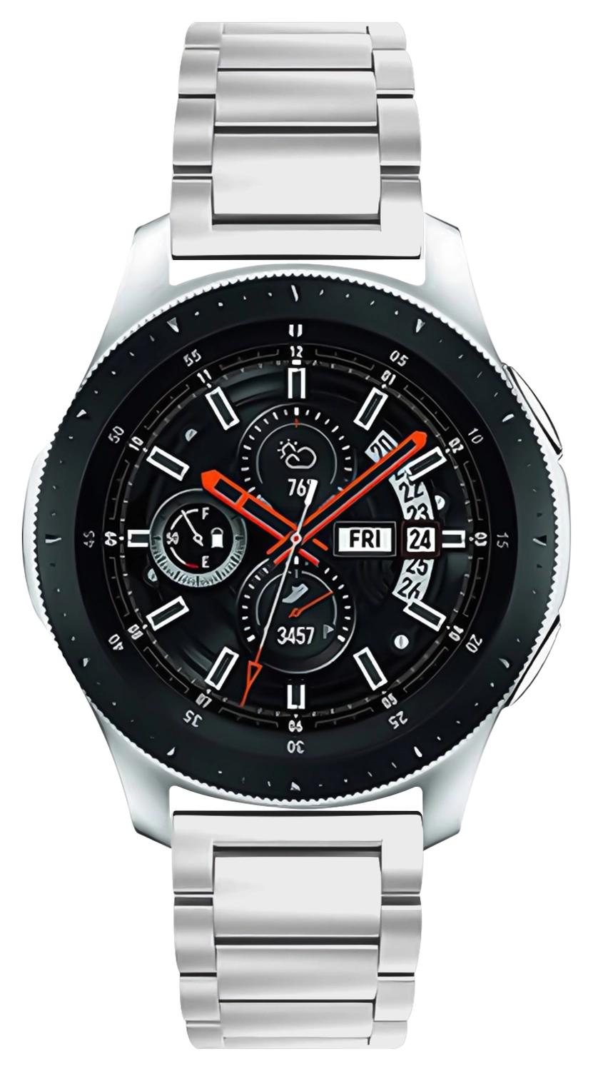 SBG RVS - Universeel Smartwatch / Horloge Bandje Schakels 22MM - Zilver afbeelding 7