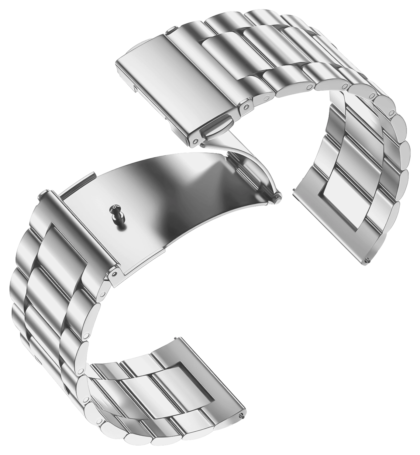 SBG RVS - Universeel Smartwatch / Horloge Bandje Schakels 22MM - Zilver afbeelding 9