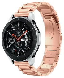 SBG RVS - Universeel Smartwatch / Horloge Bandje Schakels 22MM - Rose Goud afbeelding