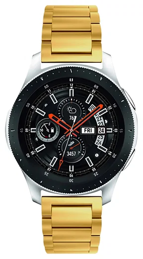SBG RVS - Universeel Smartwatch / Horloge Bandje Schakels 22MM - Goud afbeelding 7