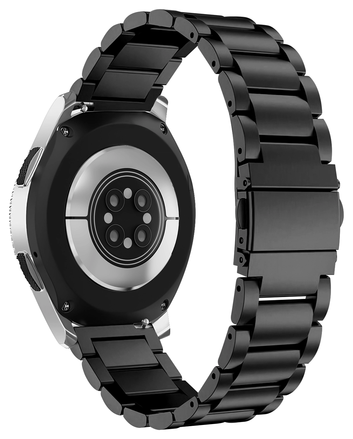 SBG RVS - Universeel Smartwatch / Horloge Bandje Schakels 22MM - Zwart afbeelding 6