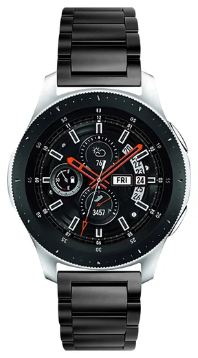 SBG RVS - Universeel Smartwatch / Horloge Bandje Schakels 22MM - Zwart afbeelding 7