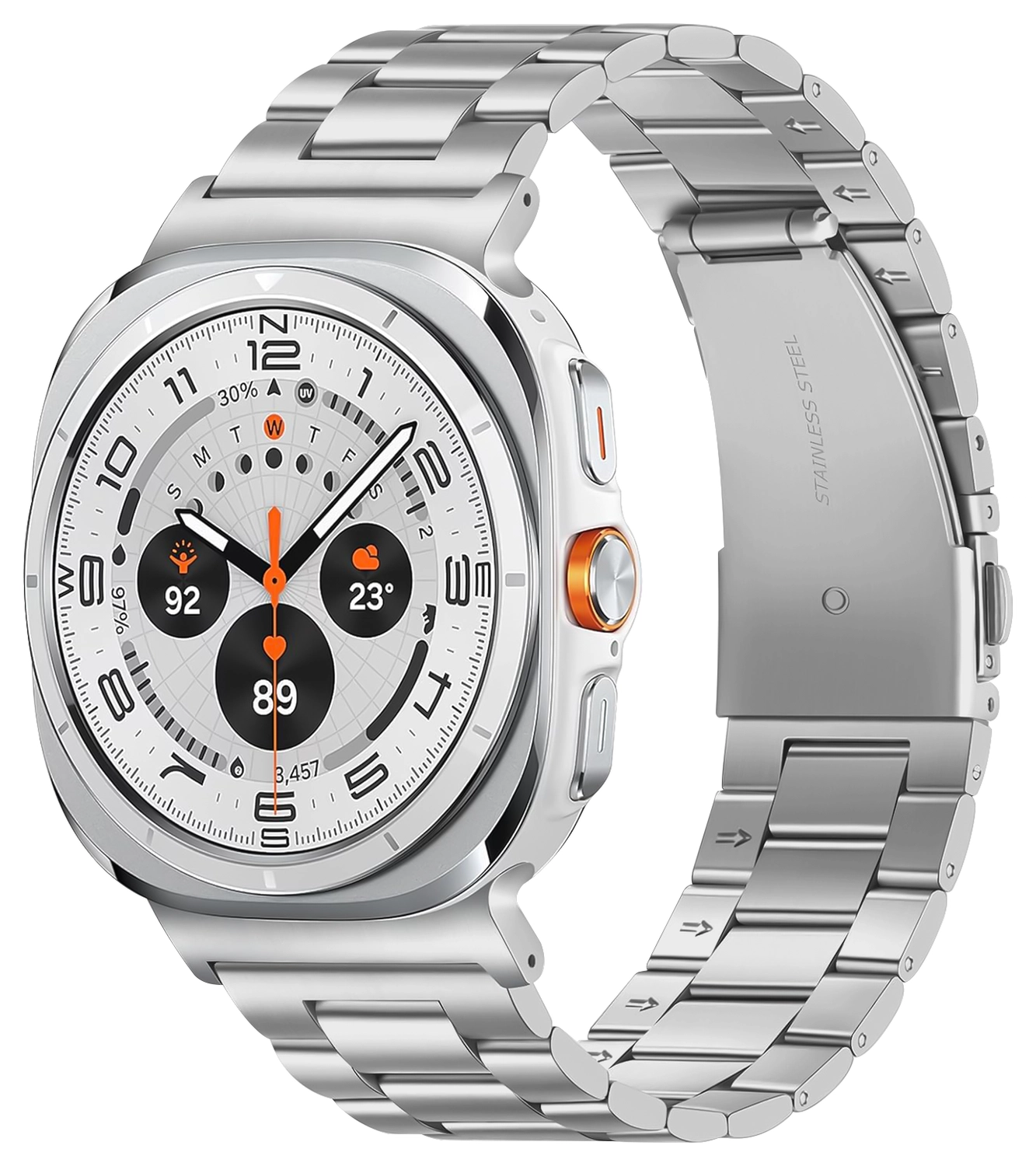 SBG RVS - Samsung Galaxy Watch Ultra / 2 Bandje Schakels - Zilver afbeelding 1