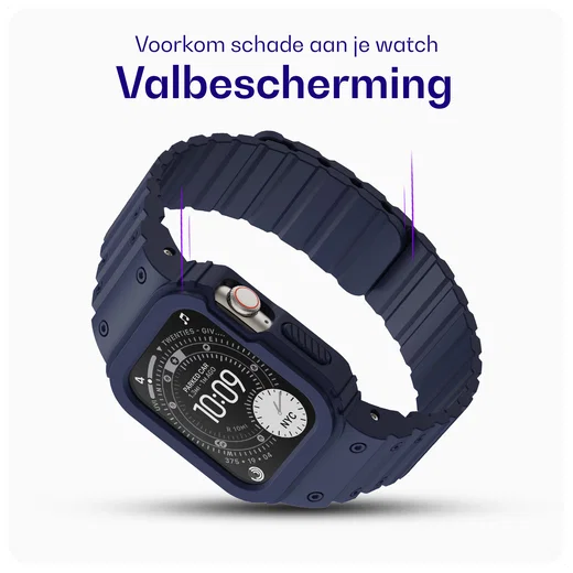 Buddi Forge - Apple Watch 40/41MM - Bandje & Hoesje Blauw afbeelding 3